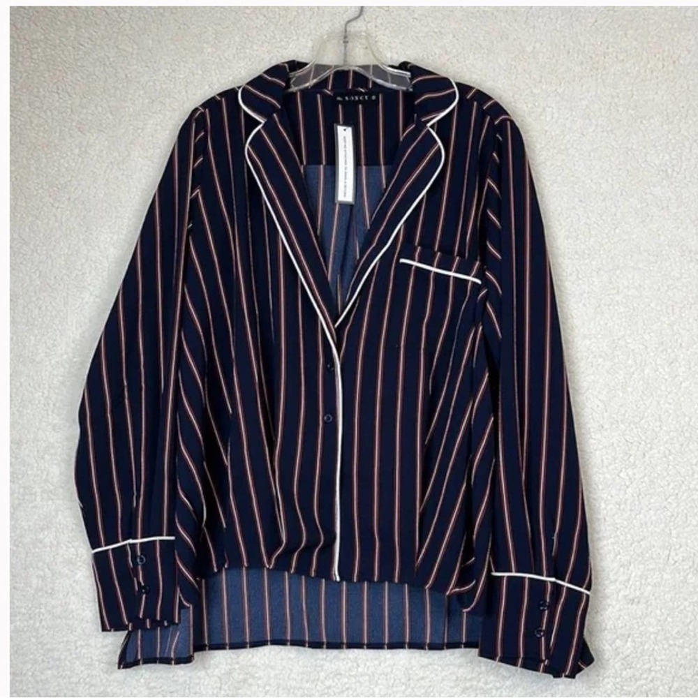 SONCY Womens Long Sleeve Pajama Top Plus Size 5X NWT